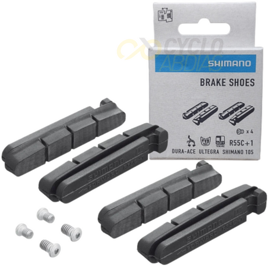 Refil De Sapata De Freio Shimano R55C1 - 2 Pares | Refil Dura-Ace Ultegra 105