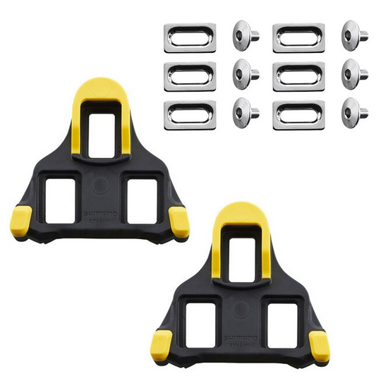 Taquinho Pedal Shimano Sm-Sh11 Flutuante 6º Spd-Sl | Preto E Amarelo