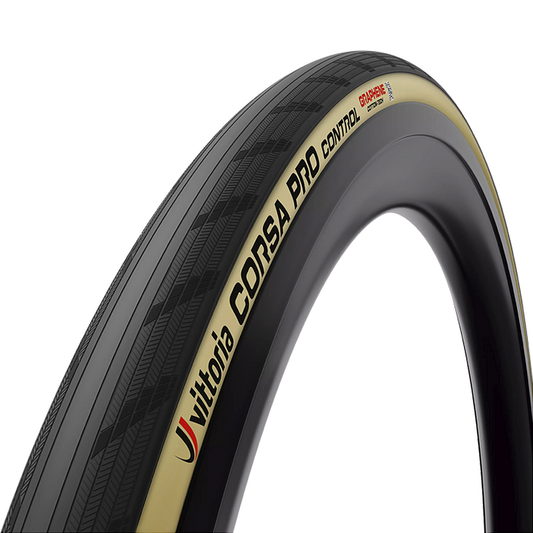 Pneu Vittoria Corsa Pro Control 700X28 Tlr | Preto E Bege