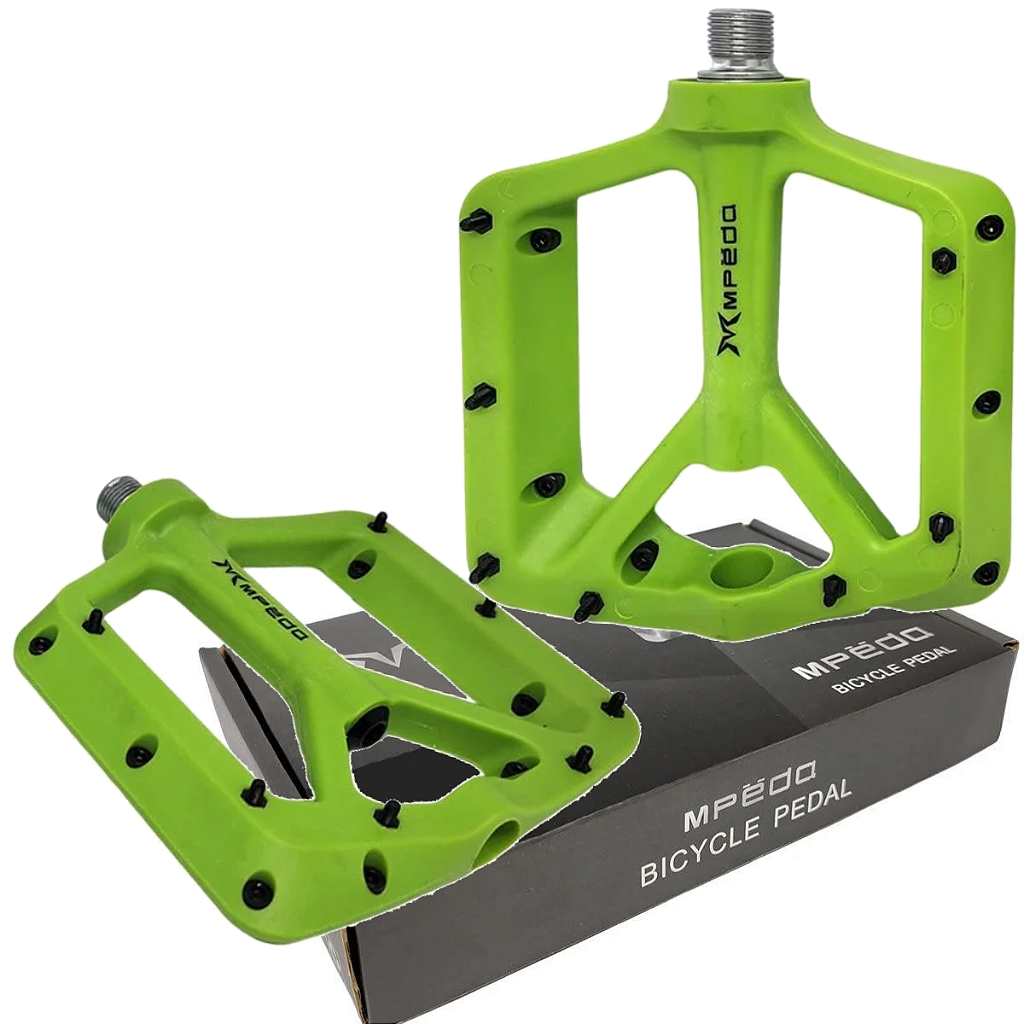 Par De Pedal Rolamentado Nylon Plataforma Mpeda | Freeride Eixo Cro-Mo