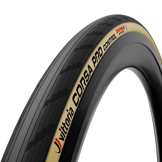 Pneu Vittoria Corsa Pro Control 700X26 Tubeless Graphene 2.0 Silica | Preto E Bege