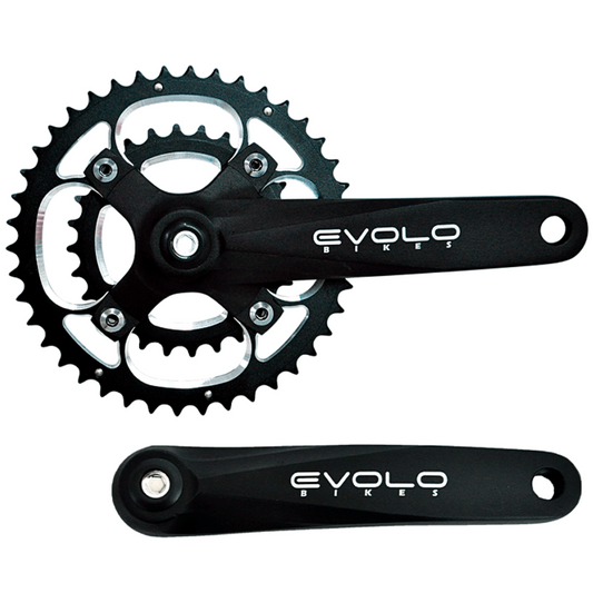 Pedivela Gravel Evolo 11V 28/42D 175Mm Bcd Alumínio - Bcd 64/104Mm | Preto Fosco