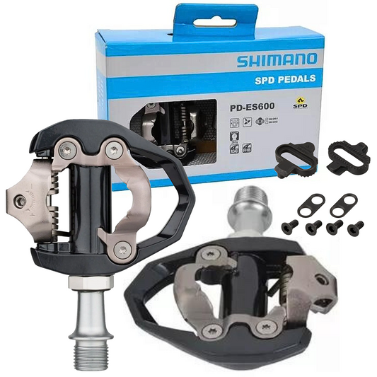 Pedal Shimano Pd-Es600 Clip Com Tacos Spd - Mtb Road Gravel | Preto