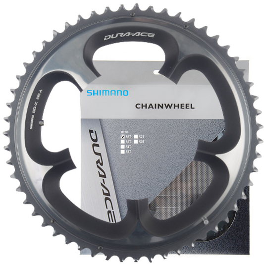 Coroa Shimano Dura Ace Fc-7900 56T-E Bcd 130Mm 10V - Alumínio | Preta E Prata