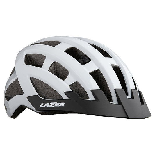 Capacete Lazer Compact Tamanho U (54-61 Cm) | Branco E Preto