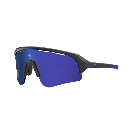 Óculos de sol HB Edge S Matte Black / Lente Blue Chrome