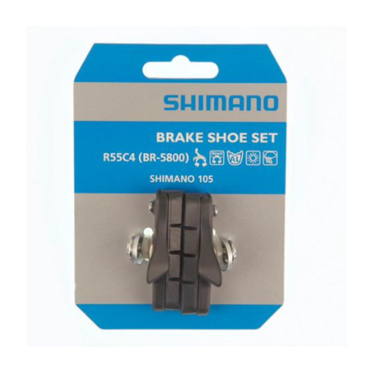 Par de sapatas de freio Shimano 105 BR-5800 R55C4