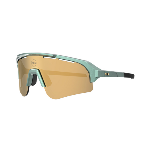 Óculos de sol HB Edge S Metallic Green / Lente Gold Chrome