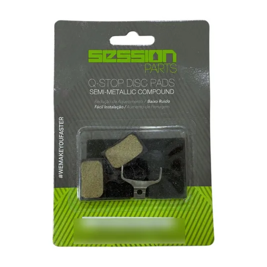 Pastilha de freio semi-metálica  Session - compatível com Shimano XTR Dura-Ace Ultegra