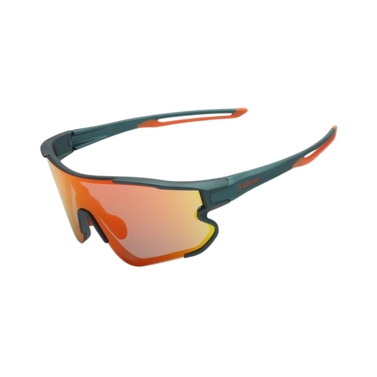 Óculos de ciclismo Elleven EL54 Colors verde/laranja