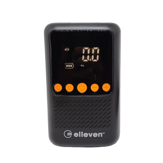 Bomba de ar elétrica Elleven 150 PSI powerbank recarregável USB