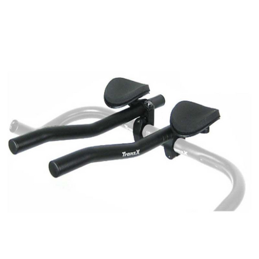 Clip de guidão para triathlon Tranz-X reto JD-TB02 (25.4mm e 31.8mm)