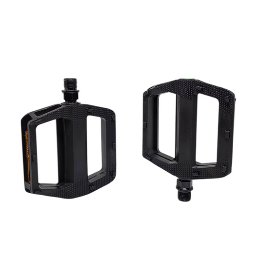 Pedal Plataforma HP Eixo 9/16” – Rolamentado em Nylon com Refletor