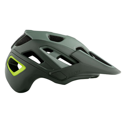 Capacete Lazer Jackal Tamanho G (58-61 Cm) | Verde E Amarelo Fosco