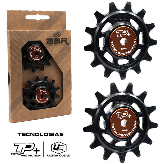 Roldanas BBR c/ rolamento p/ Câmbio Shimano 11v/12v - 13T