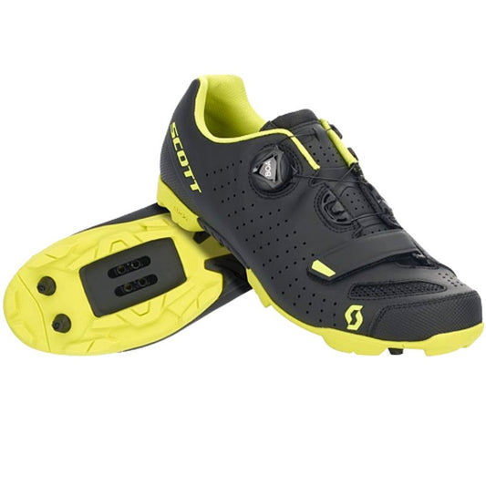 Sapatilha Scott Mtb Comp Boa 22 | Preta E Amarelo Fluo