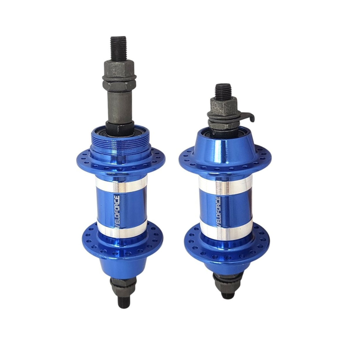 Par de cubo Veloforce Scorpion 36F rolamento rosca - Azul