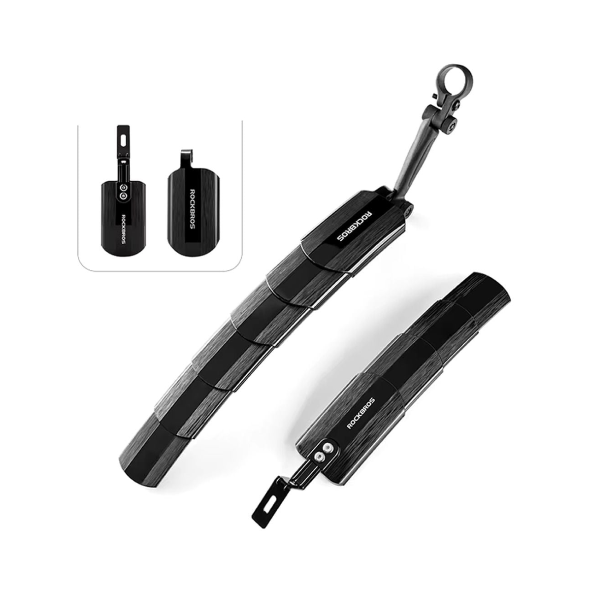 Par de paralamas ajustável MTB Rockbros dianteiro/traseiro