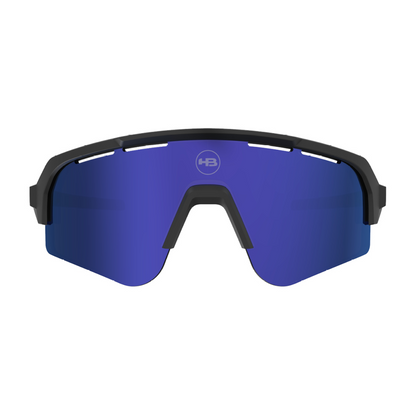 Óculos de sol HB Edge S Matte Black / Lente Blue Chrome
