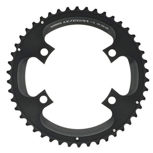 Coroa Shimano Ultegra Fc-6800 46 Dentes Bcd 110 Mm - Alumínio | Cinza