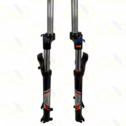 Suspensão aro 29 Vortex com 100mm de curso e trava bengala