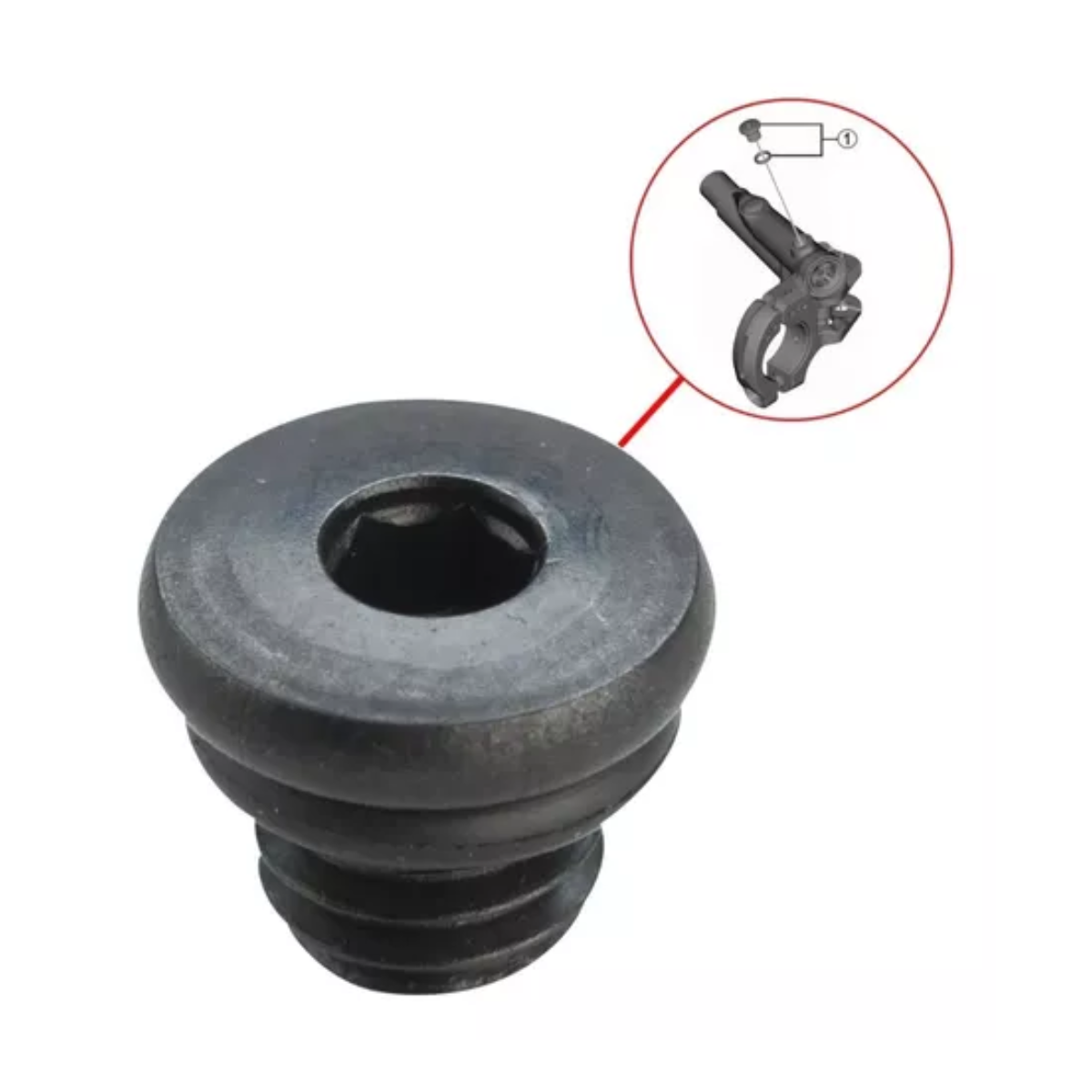 Parafuso de sangria com o-ring do manete Shimano - Par