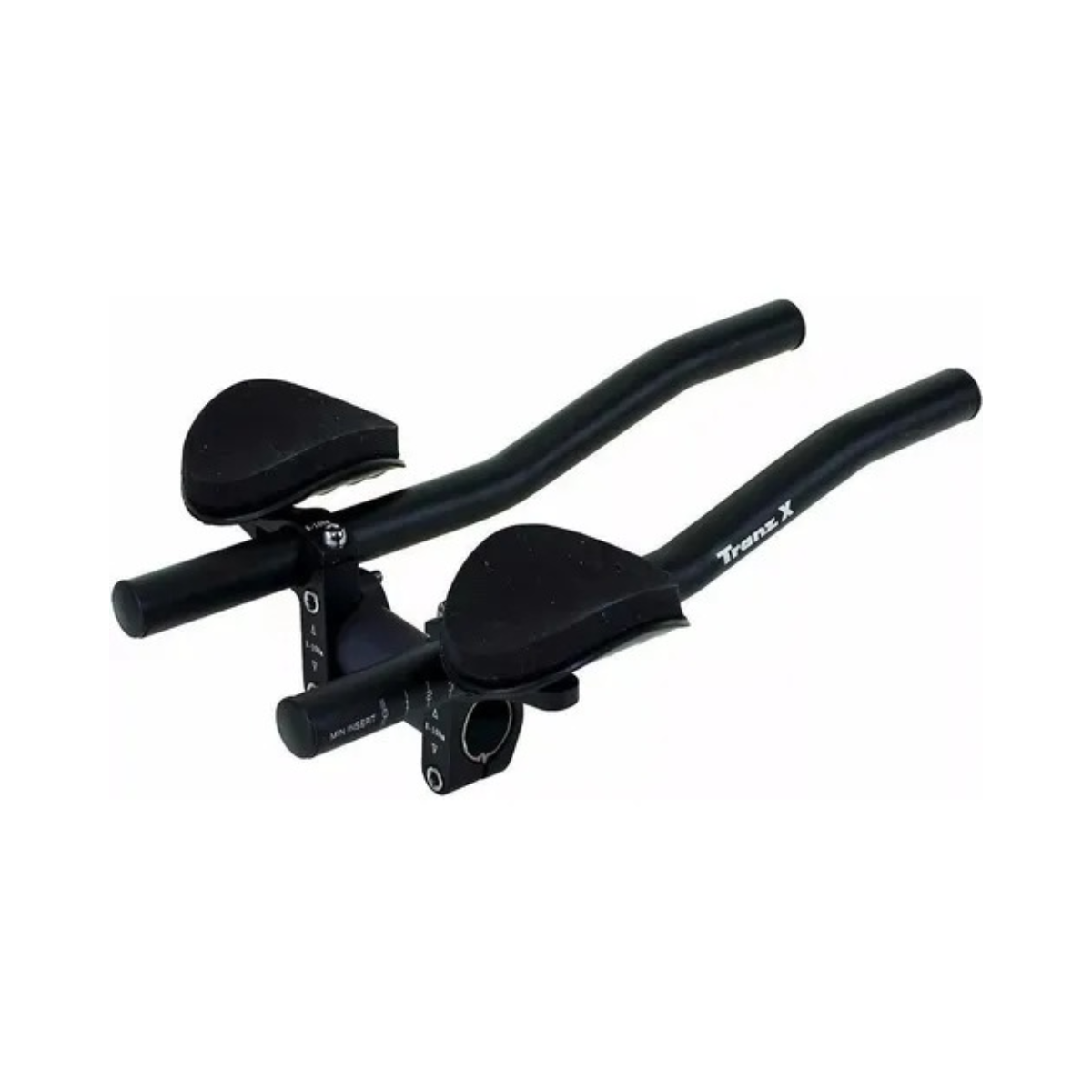 Clip de guidão para triathlon Tranz-X reto JD-TB02 (25.4mm e 31.8mm)