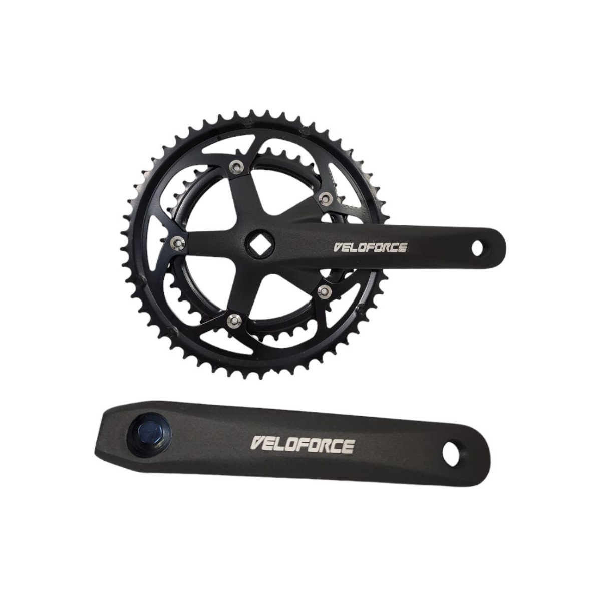 Pedivela duplo Veloforce 53/39 Ponta Quadrada