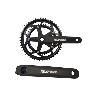 Pedivela duplo Veloforce 53/39 Ponta Quadrada