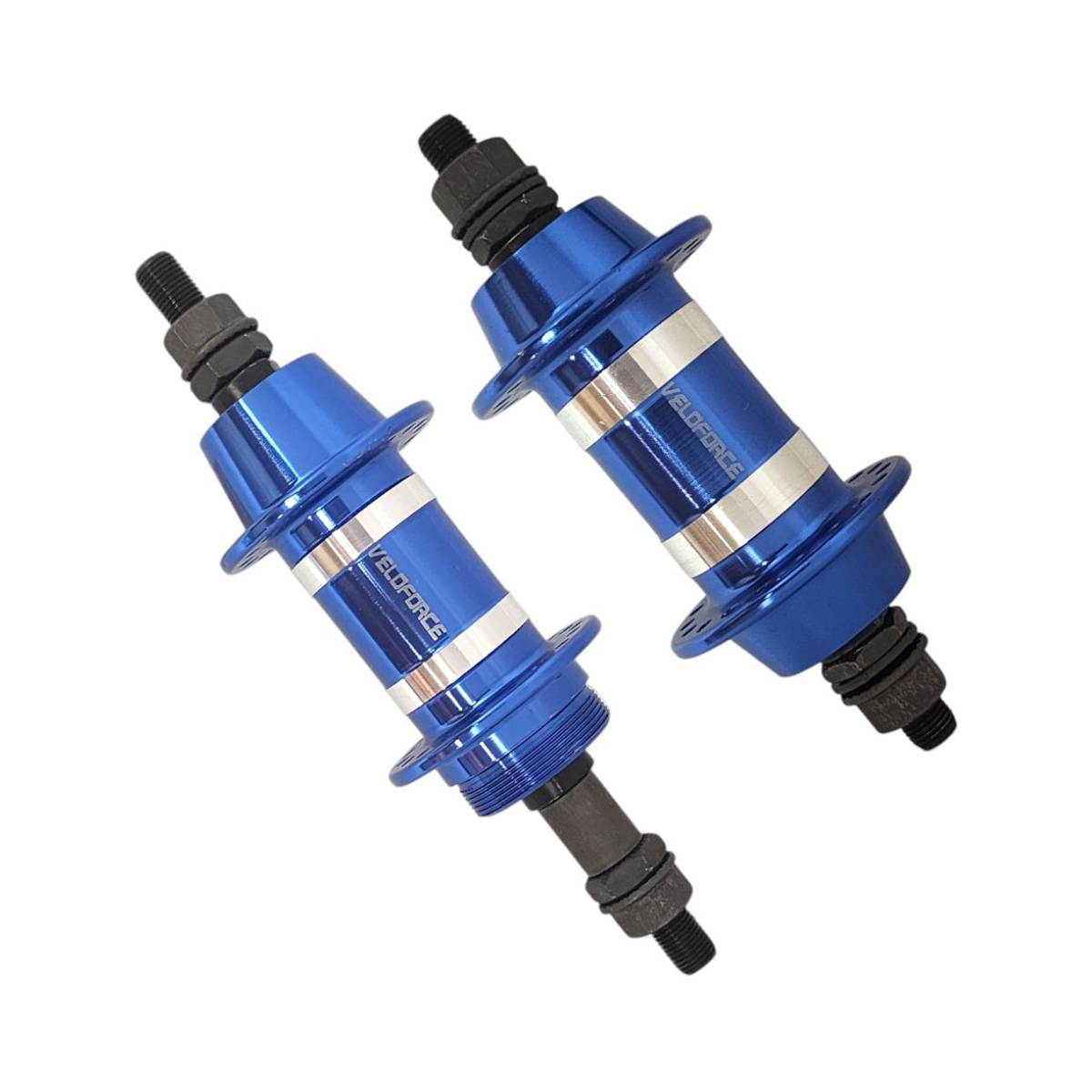 Par de cubo Veloforce Scorpion 36F rolamento rosca - Azul