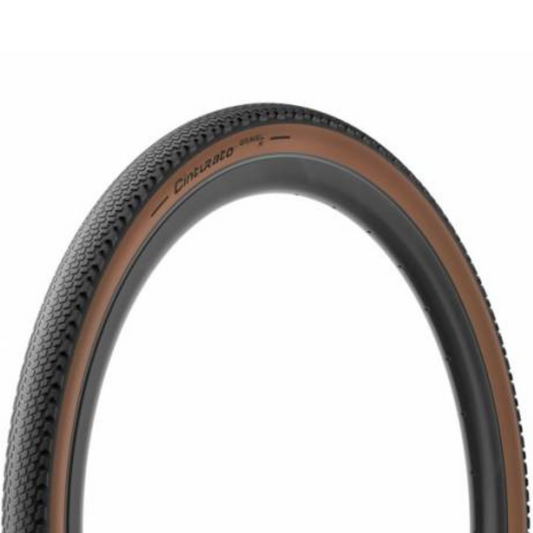 Pneu Pirelli Cinturato 700X40 Tubeless 120Tpi Gravel | Preto E Marrom