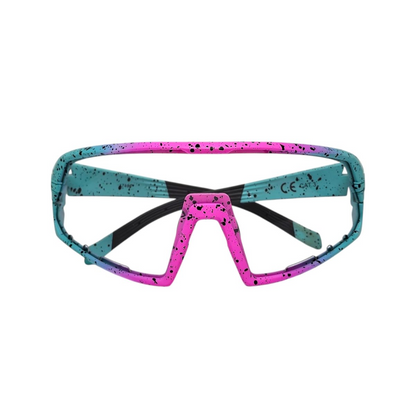 Óculos de ciclismo EL300 com lente fotocromática bicolor (rosa/azul)