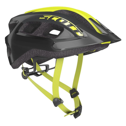 Capacete Scott Supra (Ce) Tamanho U (54-61 Cm) | Preto E Amarelo Fluo