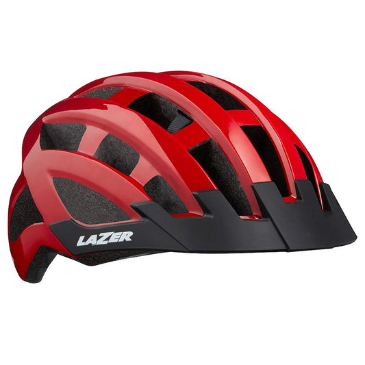 Capacete Lazer Compact Tamanho U (54-61 Cm) | Vermelho E Preto