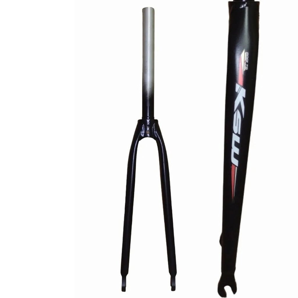 Garfo Aro 700 Ksw Over Aheadset Aluminio | Preto Brilhante
