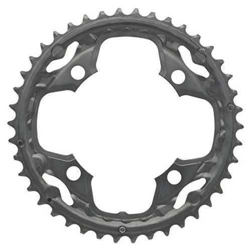 Coroa Shimano Deore Fc-M590 42 Dentes Bcd 104 Mm - Alumínio | Cinza