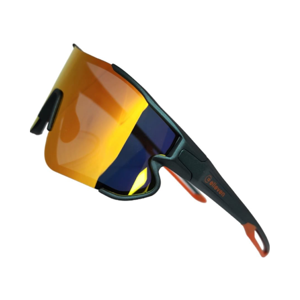 Óculos de ciclismo Elleven EL54 Colors verde/laranja