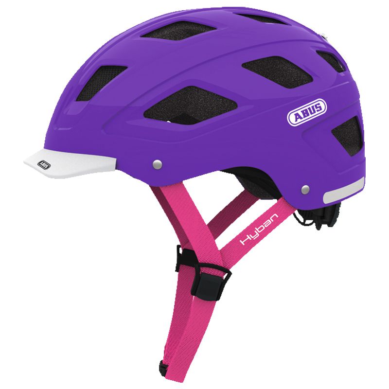 Capacete Abus Hyban Tamanho M (52-58 Cm) | Roxo Brilhante