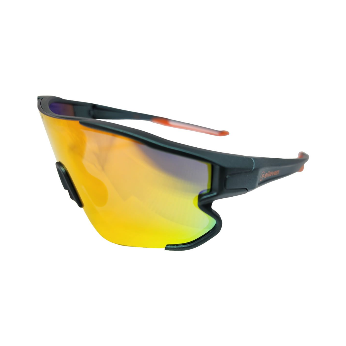 Óculos de ciclismo Elleven EL54 Colors verde/laranja