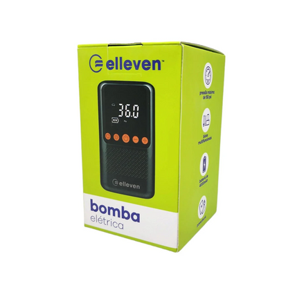 Bomba de ar elétrica Elleven 150 PSI powerbank recarregável USB