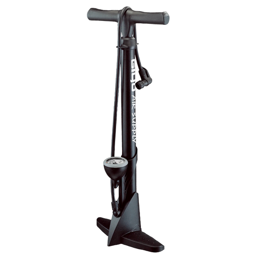 Bomba de ar de pé GIYO GF-43P com manômetro - 160 PSI