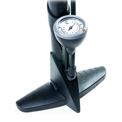 Bomba de ar de pé GIYO GF-43P com manômetro - 160 PSI