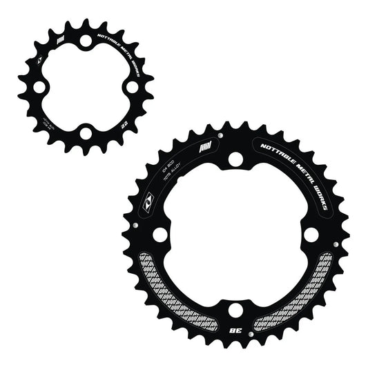Kit Coroa Nottable Indexada BCD 64/68-104 mm 4 furos para FSA