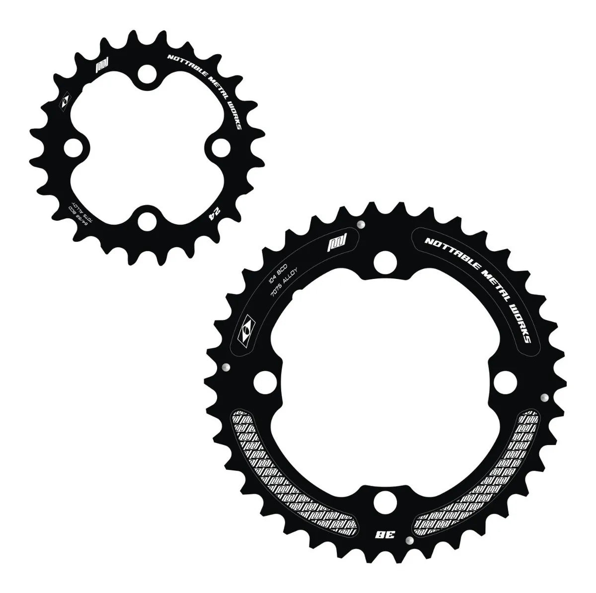 Kit Coroa Nottable Indexada BCD 64/68-104 mm 4 furos para FSA