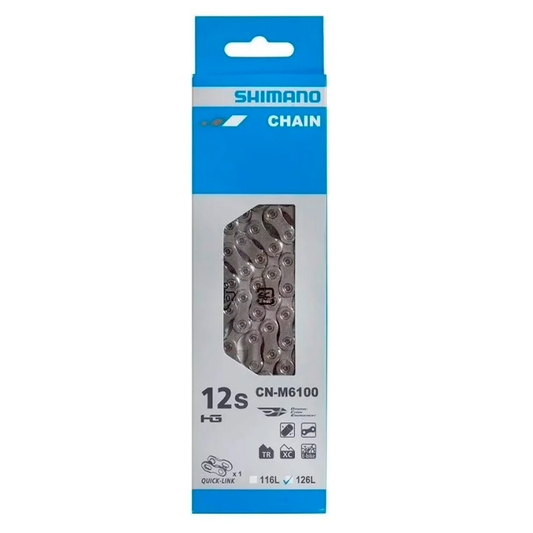 Corrente Shimano CN-M6100 12 velocidades 126 links (elos)