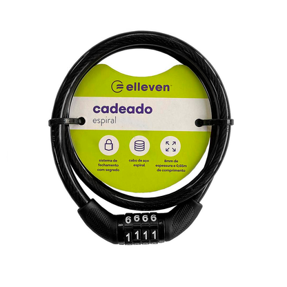 Cadeado Elleven 65cmx8mm com segredo