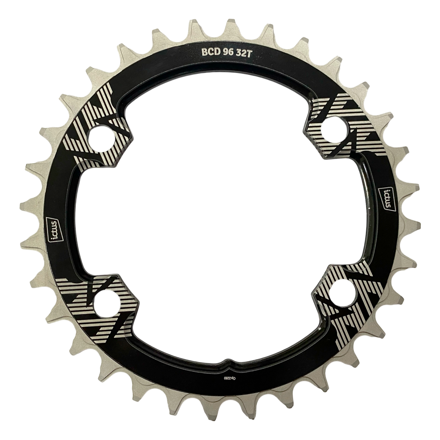 Coroa Ictus BCD 96 assimétrico 4 Furos - Shimano Single MTB