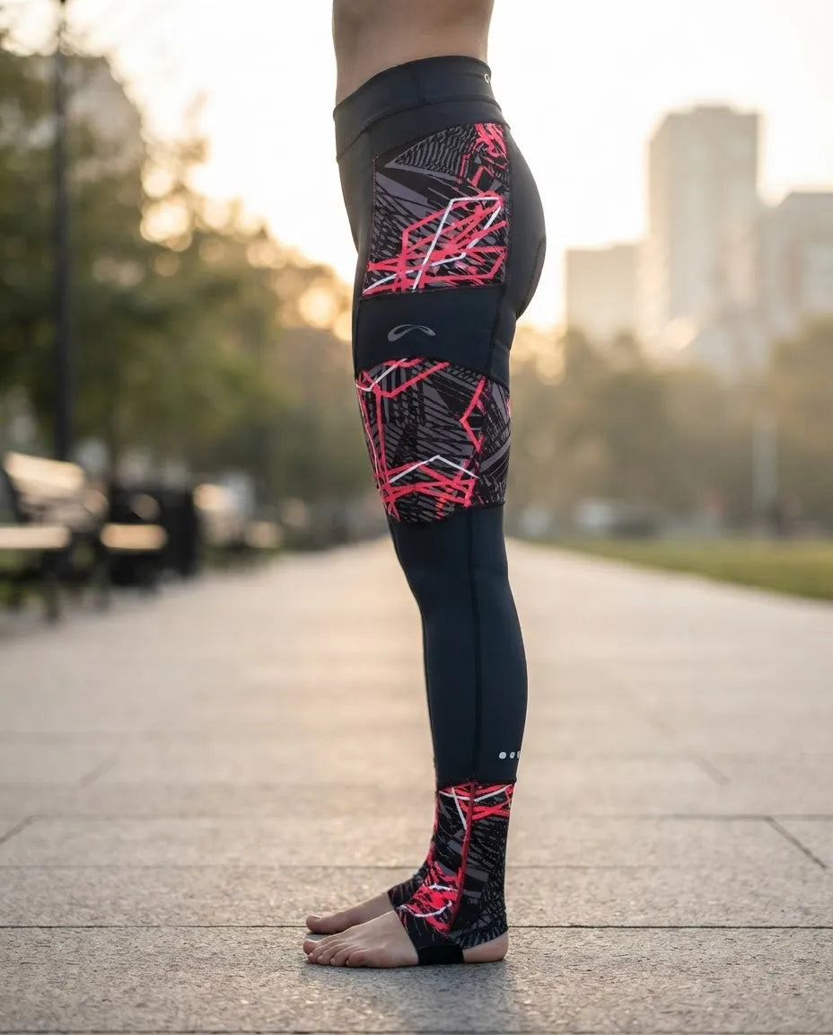 Legging Ciclista Matrix Feminino Tamanho P Preto E Rosa