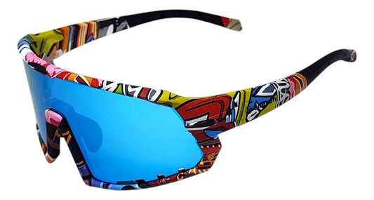 Saltar para o início da Galeria de imagens OCULOS CICLISMO EL301 LENTE POLICARBONATO COLORS UV400 ARMAÇÃO COLORIDA