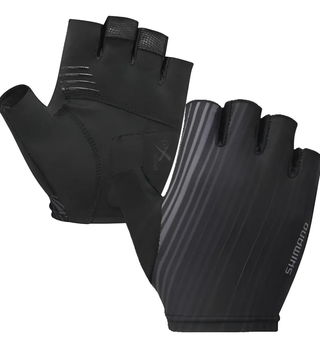 Luva De Ciclismo Shimano Escape - Preto Com Cinza
